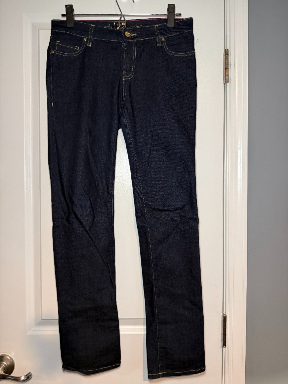 Kate Spade Perry Street Play Hooky Dark Wash Straight Leg Jeans Size 27